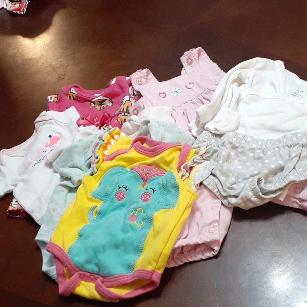 Newborn 4 onsies dress onies overalls